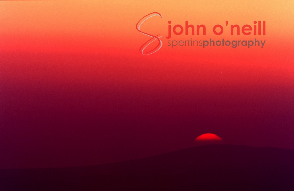 Sunset Over the Sperrins, Photos taken in the Sperrins, Landscape Workshops By John O'Neill